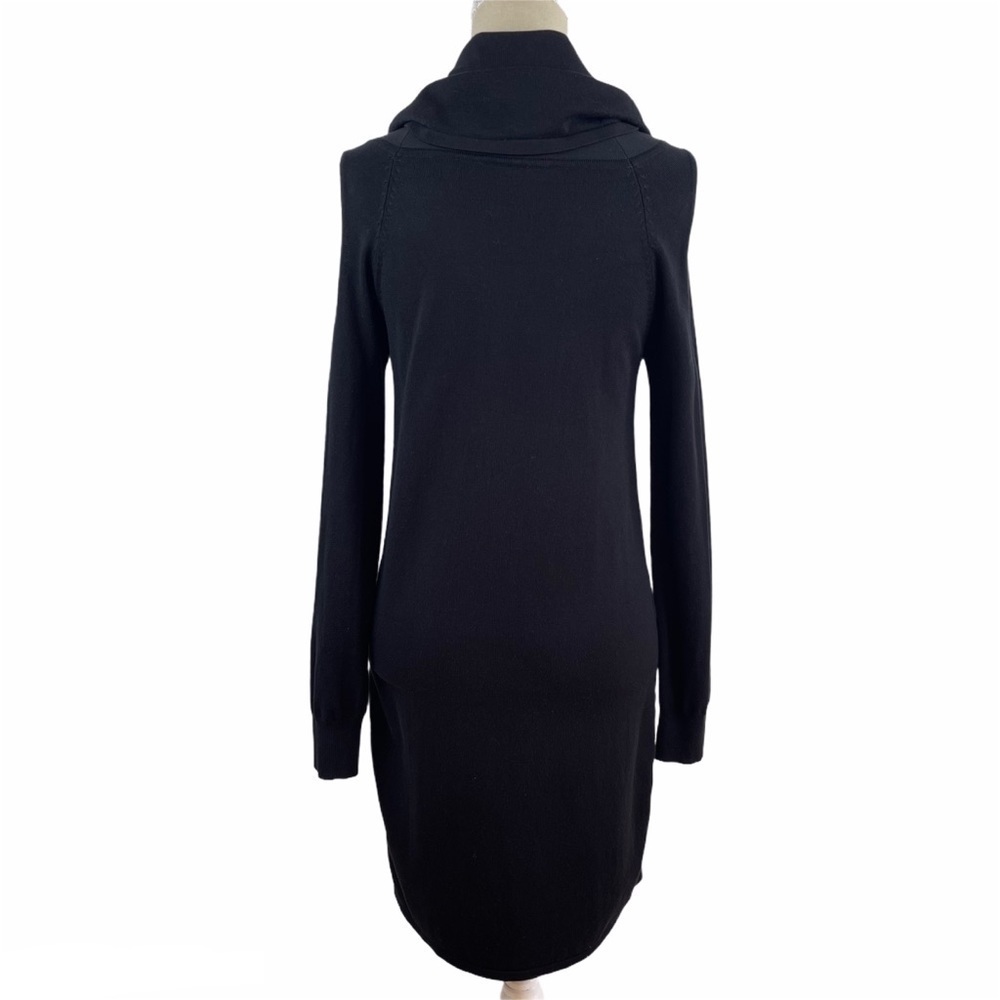 𝅺Boston Proper Women’s Cowl Neck Cold Shoulders Knit Dress Size XS - Picture 2 of 9